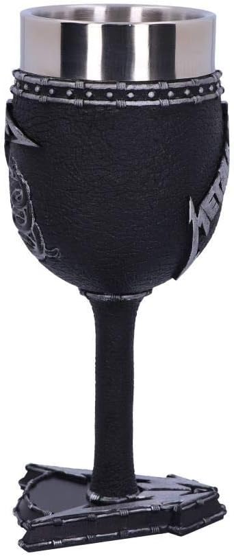 Nemesis Now B5222R0 Officially Licensed Metallica Black Album Goblet Wine Glass , 18cm