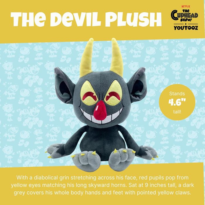 Youtooz The Devil Plush 9IN, Collectible Soft Devil Plushie from Cuphead, by Youtooz Cuphead Plush Collection