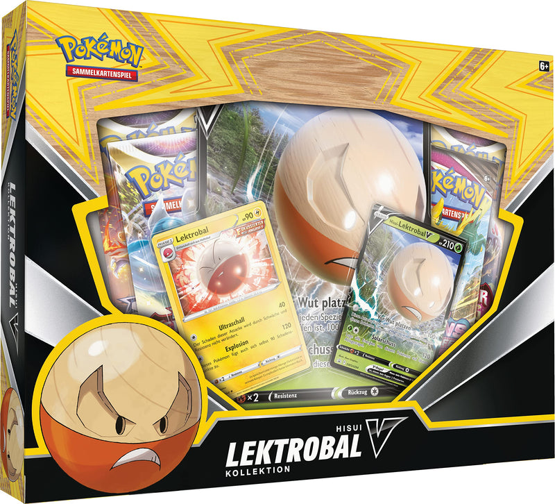 Pokémon - Trading Card Game: Hisui-Lektrobal-V Collection (2 Holographic Promo Cards, 1 Oversized Holographic Card & 4 Booster Packs)