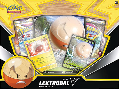 Pokémon - Trading Card Game: Hisui-Lektrobal-V Collection (2 Holographic Promo Cards, 1 Oversized Holographic Card & 4 Booster Packs)