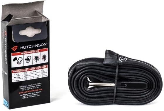HUTCHINSON - Cámara de Aire - Estándar - Innertube - Resistencia y Antipinchazo - Bicicleta de Carretera - Válvula Presta - Espesor 0,9 mm - 48 MM