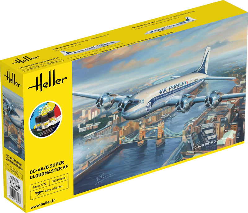 Heller 56315 STARTER KIT DC6 Super Cloudmaster AF 1/72
