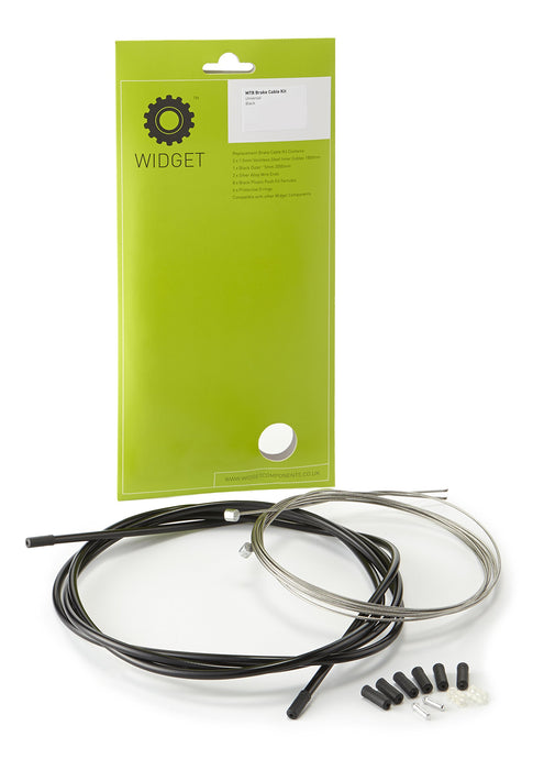 Widget Components, MTB Brake Cable Kit, Universal, black, Set
