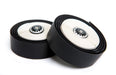 zWidget Components, Premium Tacky Wrap, Extra cushioned with screw-in bar end plug, Black/White