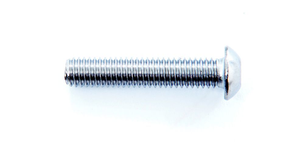 zWidget Components, Mudguards, Spare Parts, M6 Button Head Socket Screw, Silver, 30mm