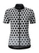 Chapeau! Ladies Madeleine Geo Polka Jersey Black XS