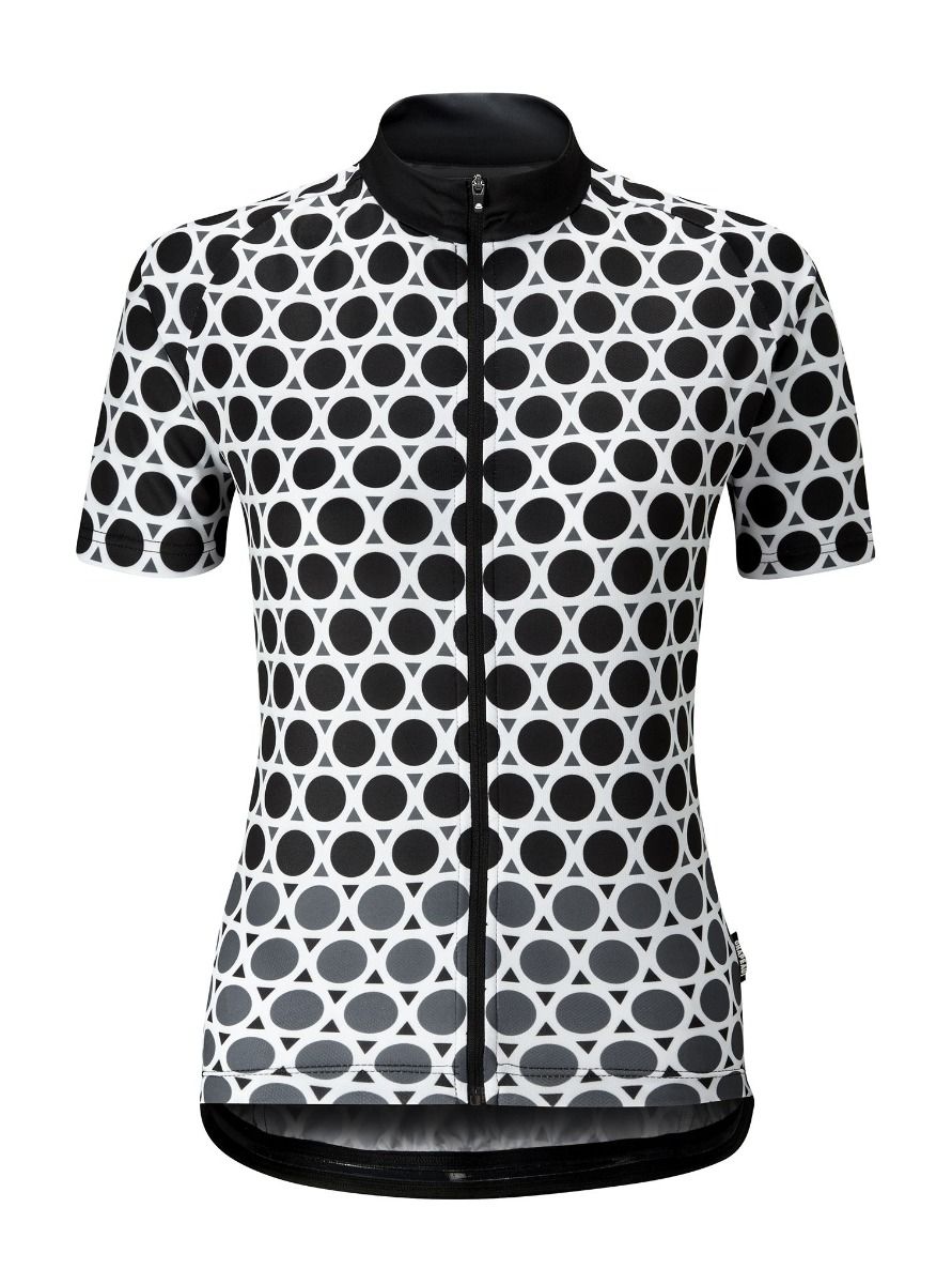 Chapeau! Ladies Madeleine Geo Polka Jersey Black XS