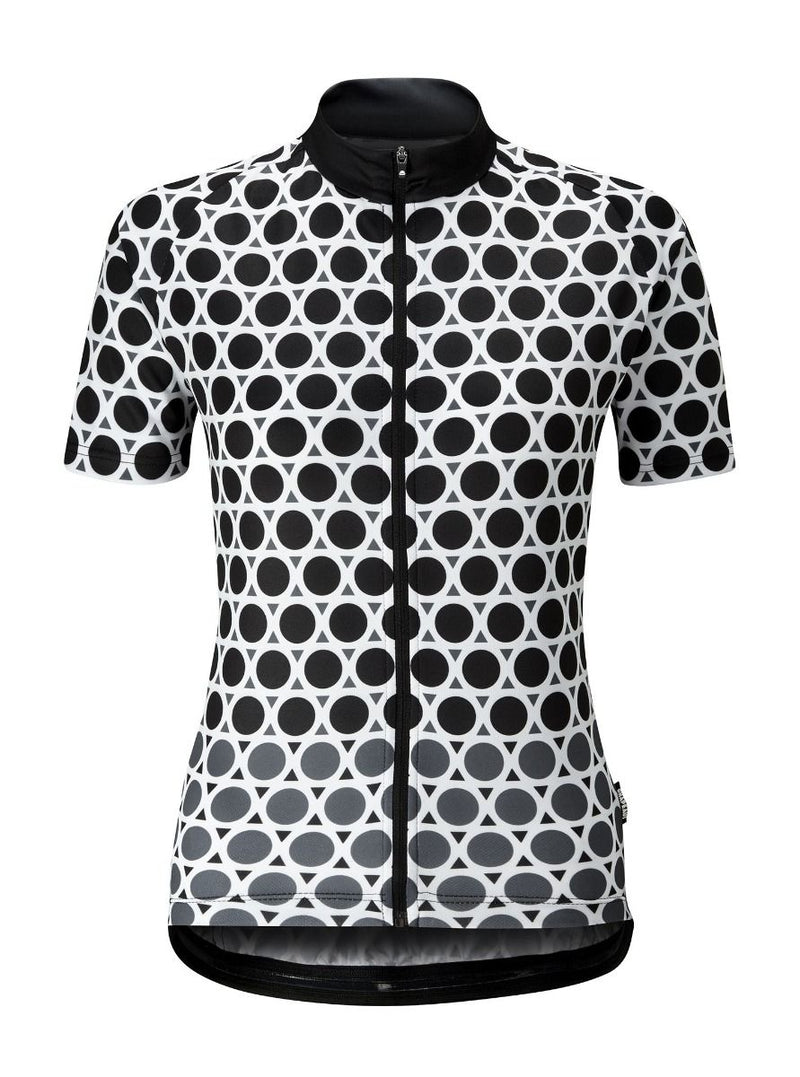 Chapeau! Ladies Madeleine Geo Polka Jersey Black XS
