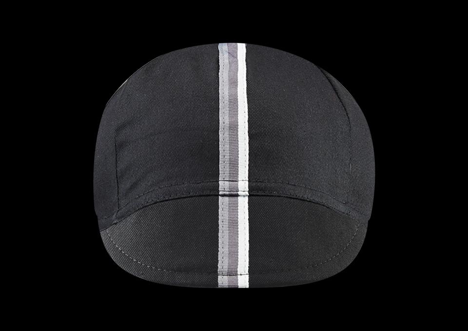 Chapeau! Mens Cotton Cap Striped Grosgrain Black M/L