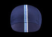 Chapeau! Mens Cotton Cap Striped Grosgrain Deep Ocean S/M