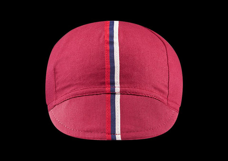 Chapeau! Mens Cotton Cap Striped Grosgrain Devon Red S/M