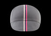 Chapeau! Mens Cotton Cap Striped Grosgrain Flint Grey S/M