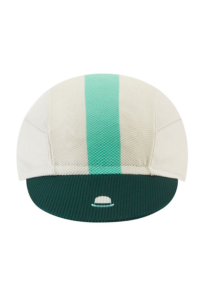 Chapeau! Mens Lightweight Cap Central Stripe O White S/M