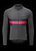 Chapeau! Mens Tempo II Hoop Stripe Thermal Jersey Carbon Grey Large
