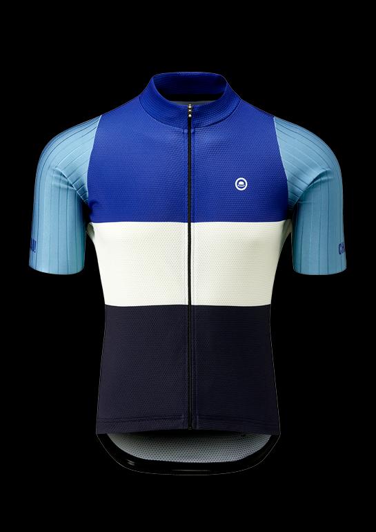 Chapeau! Mens Club Jersey PRO Colour Block Deep Ocean Medium