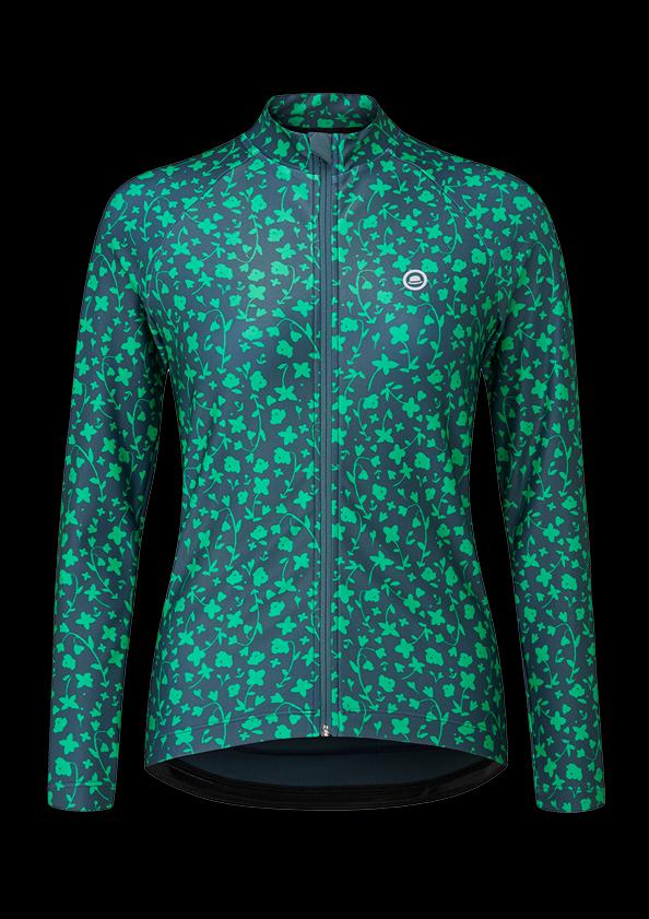 Chapeau! Ladies Rosa LS Thermal Jersey Pattern Peppermint Small