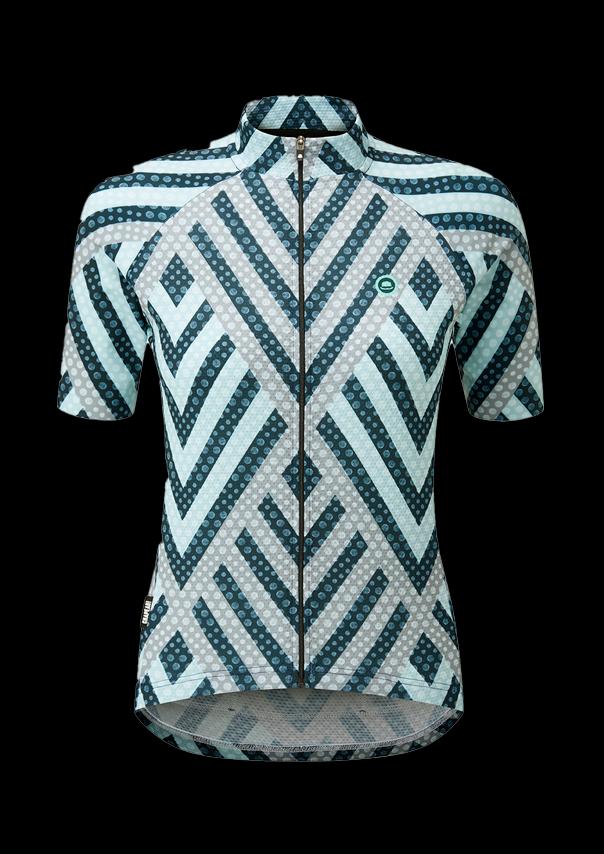 Chapeau! Ladies Club Jersey Pattern Tranquil Blue XL