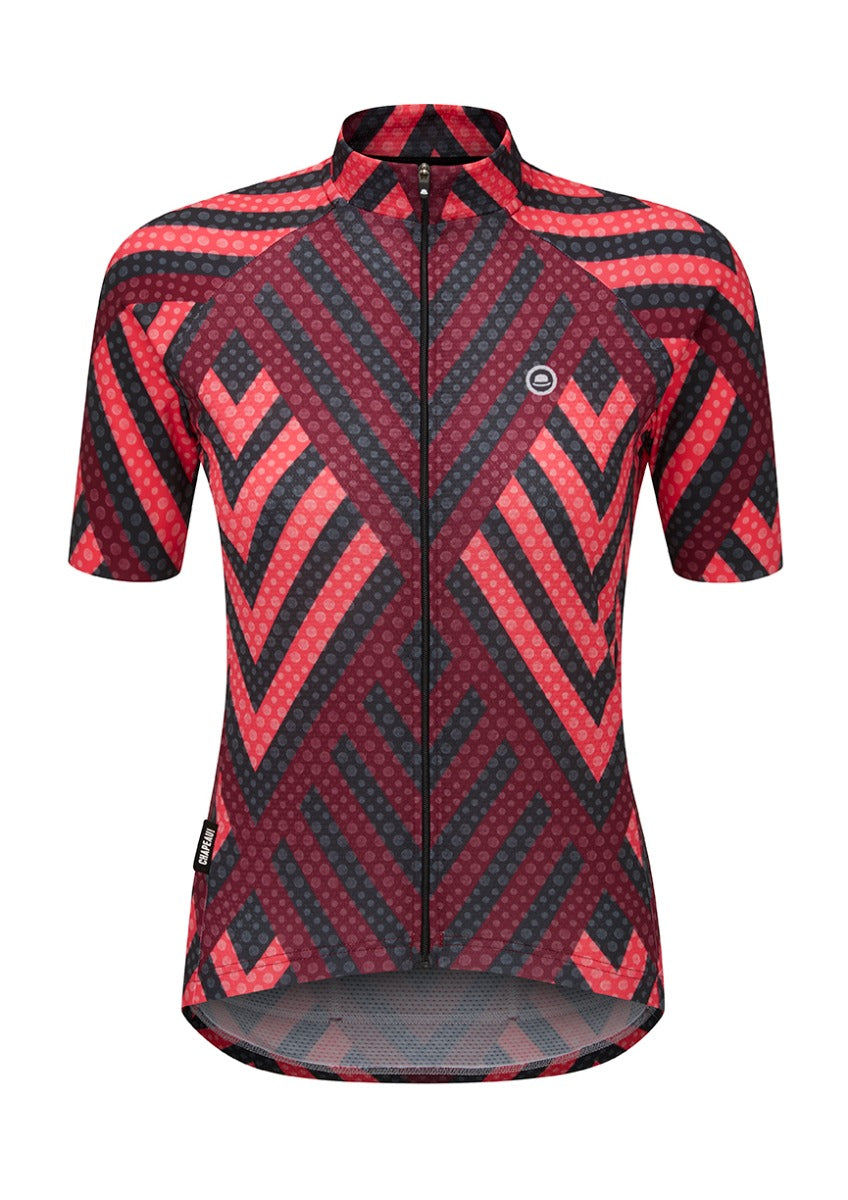 Chapeau! Ladies Club Jersey Pattern Hot Coral XS