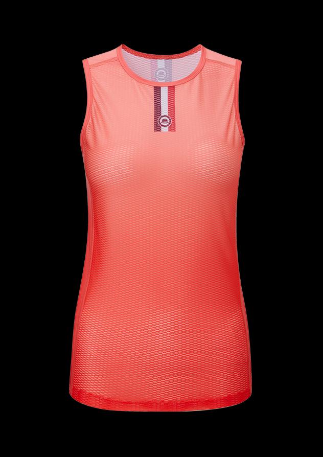 Chapeau! Ladies Mesh SL Base Layer Neck Stripe Watermelon XL