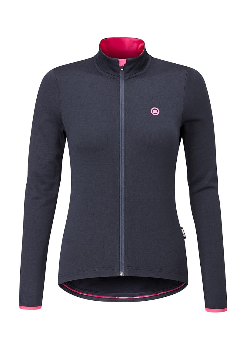 Chapeau! Ladies Etape LS Merino Jersey Deep Ocean Large