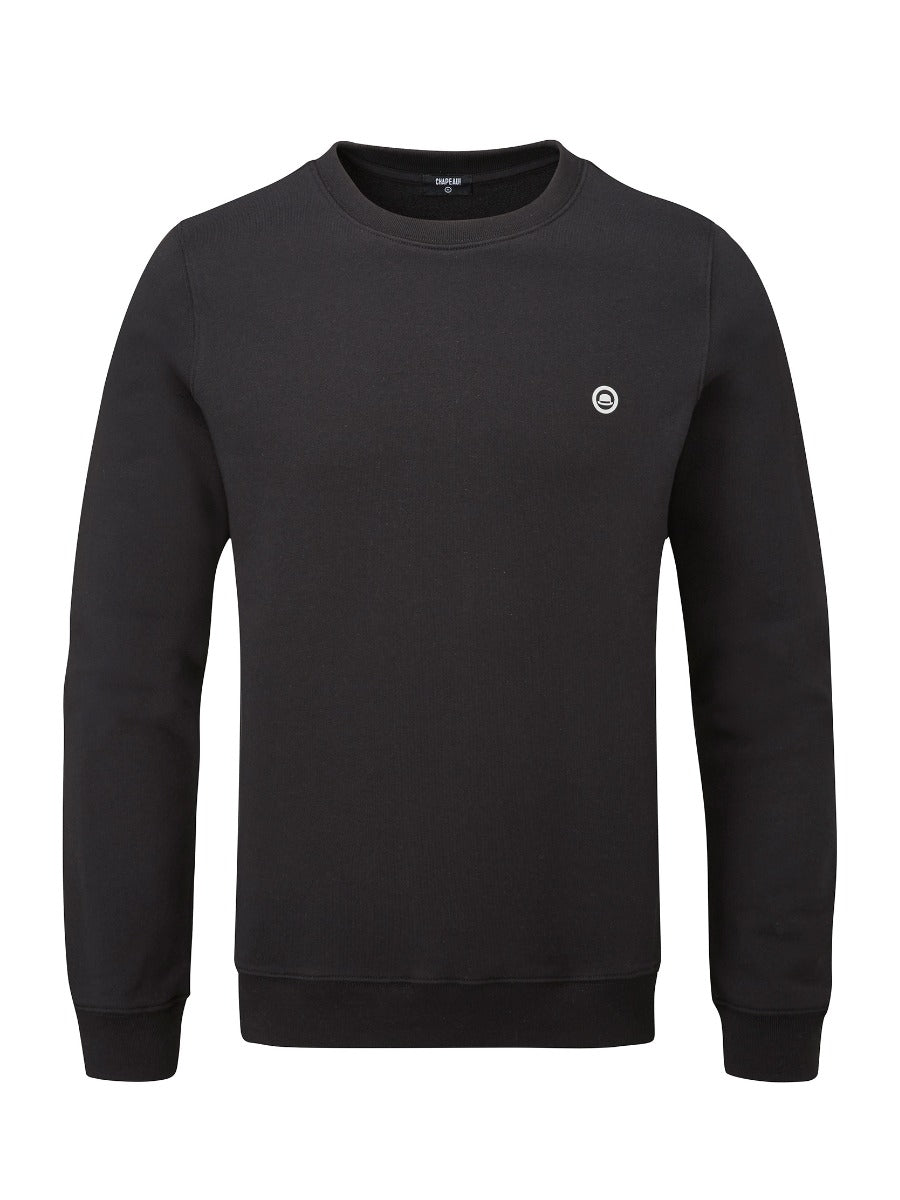 Chapeau!, Mens Roundel Printed Sweatshirt, Black, XL