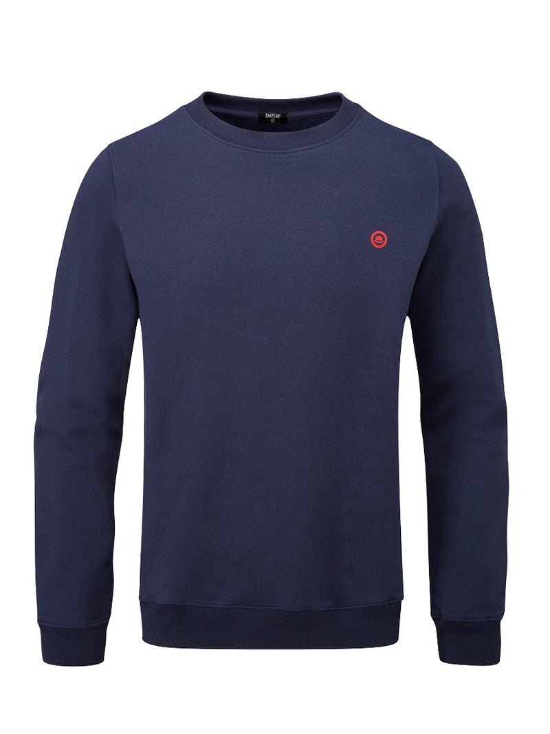 Chapeau!, Mens Roundel Printed Sweatshirt, Deep Ocean, XL