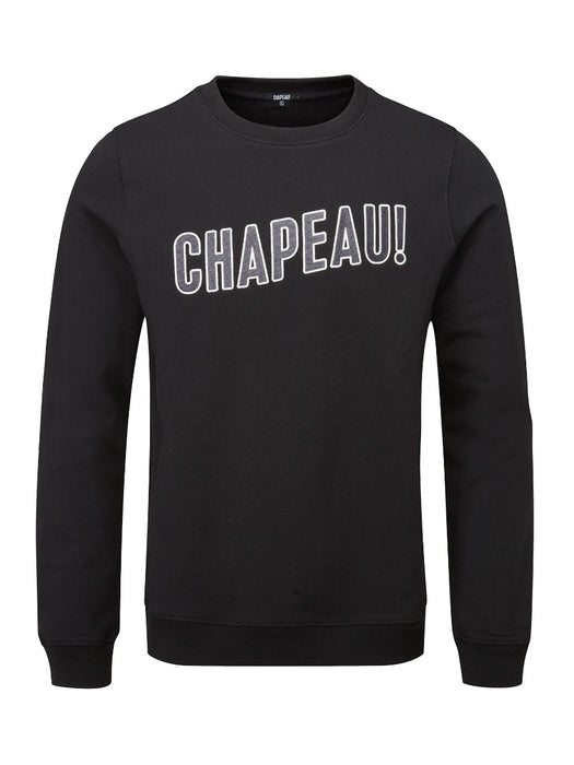 Chapeau!, Mens Wordmark Embroidered Sweatshirt , Black, XL