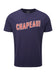 Chapeau! Mens Wordmark Organic Cotton T-Shirt Deep Ocean XL