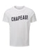 Chapeau! Mens Wordmark Organic Cotton T-Shirt Vintage White Large