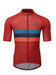 Chapeau! Mens Club Jersey Stripe Brick Red Medium
