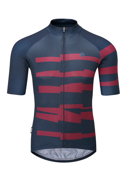 Chapeau! Mens Club Jersey Pattern Midnight/Wine Small