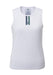 Chapeau! Ladies Mesh SL Base Layer Recycled Fabric Neck Stripe White Large