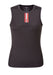 Chapeau! Ladies Mesh SL Base Layer Recycled Fabric Neck Stripe Black Medium