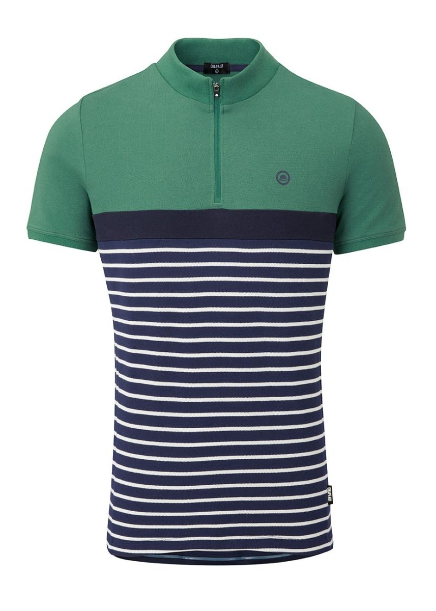 Chapeau! Mens Café Jersey Cotton Pique Sage Green Medium