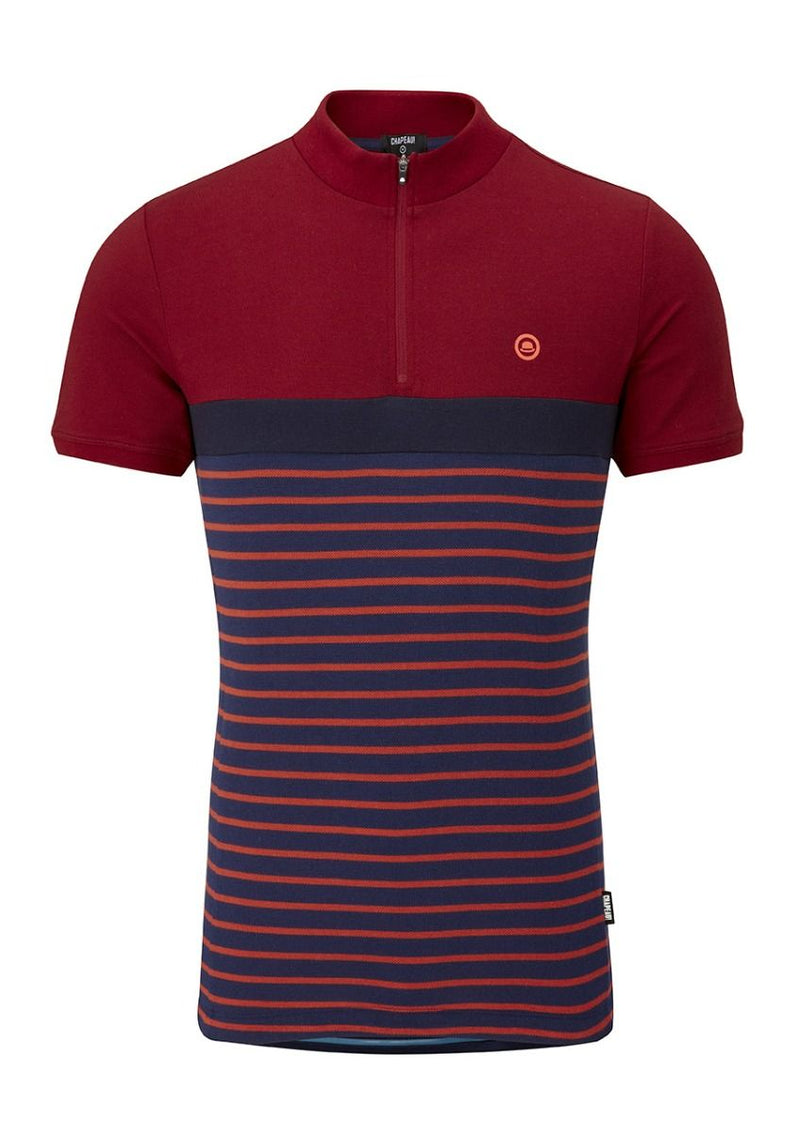 Chapeau! Mens Café Jersey Cotton Pique Brick Red XL