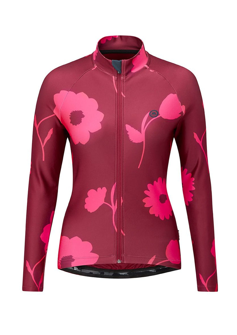 Chapeau! Womens Rosa LS Jersey Pattern Rose Medium
