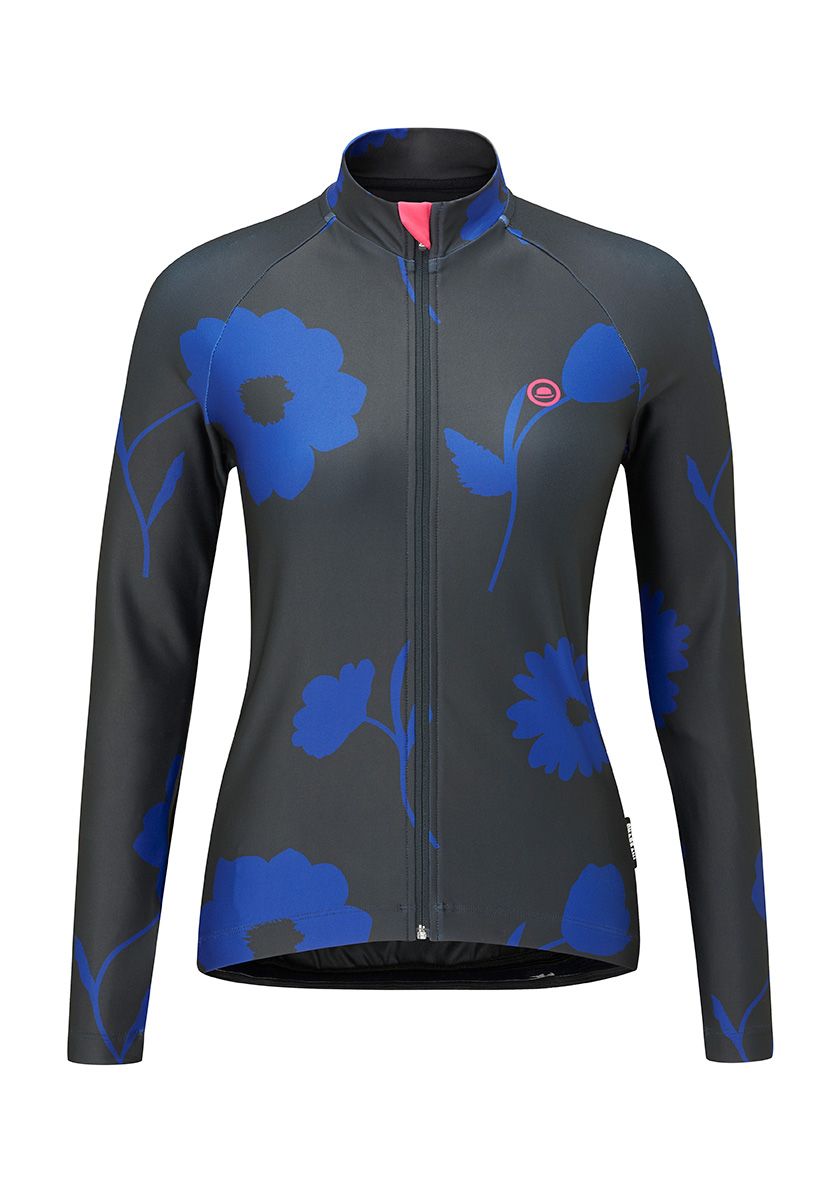 Chapeau! Womens Rosa LS Jersey Pattern Midnight Large