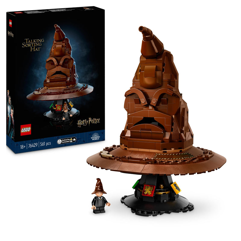 LEGO Harry Potter Talking Sorting Hat Set, Model Kits for Adults to build with 31 Randomised Sounds and a Character Minifigure, Wizarding World Gifts for Men, Women, Him or Her 76429
