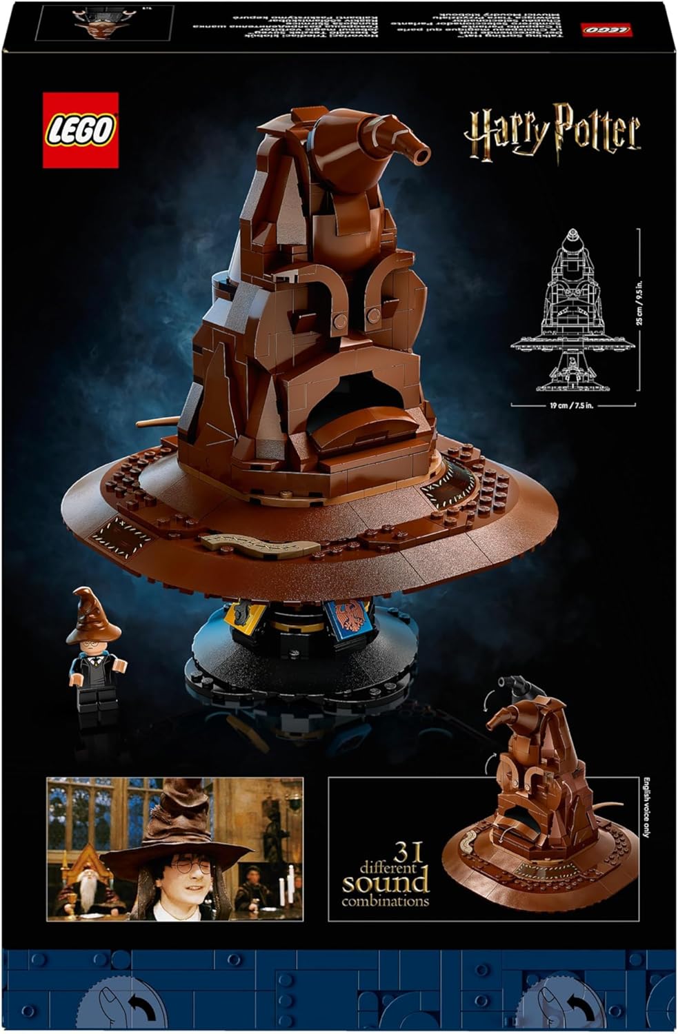 LEGO Harry Potter Talking Sorting Hat Set, Model Kits for Adults to build with 31 Randomised Sounds and a Character Minifigure, Wizarding World Gifts for Men, Women, Him or Her 76429