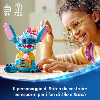 LEGO | Disney Stitch Building Toy for 9 Plus Year Old Kids, Girls & Boys, Playset with Ice-Cream Cone and Character Figure, Fun Birthday Gift 43249