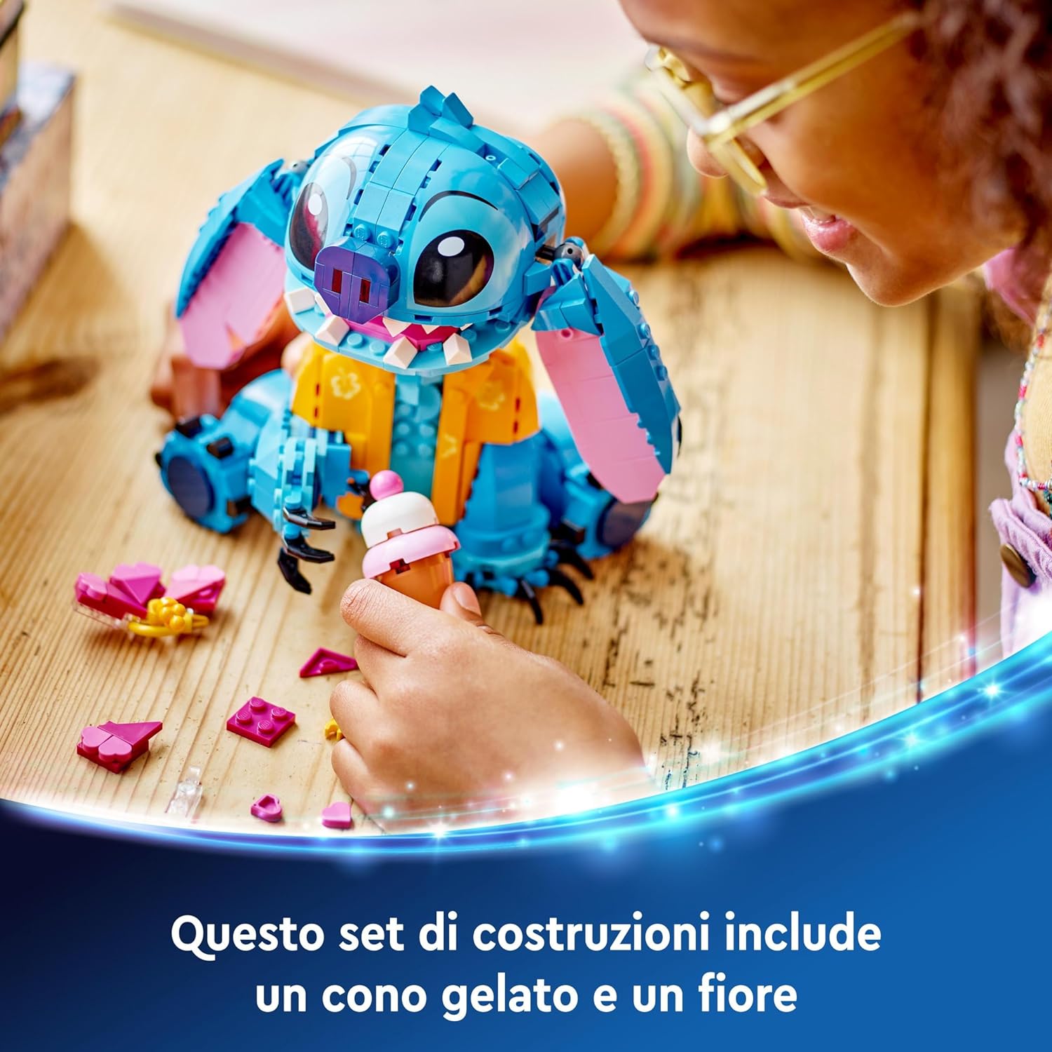 LEGO | Disney Stitch Building Toy for 9 Plus Year Old Kids, Girls & Boys, Playset with Ice-Cream Cone and Character Figure, Fun Birthday Gift 43249