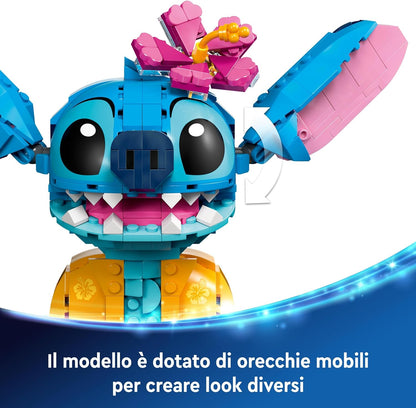 LEGO | Disney Stitch Building Toy for 9 Plus Year Old Kids, Girls & Boys, Playset with Ice-Cream Cone and Character Figure, Fun Birthday Gift 43249