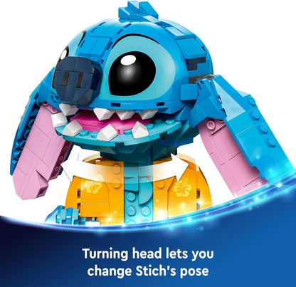 LEGO ǀ Disney Stitch, Bau- und Spielset für Kinder, Figur mit Eiswaffel, Spielzeug, kreatives Set zum Bauen, Mädchen, Jungen und alle Fans der Kinoerfolgs Lilo & Stitch 43249