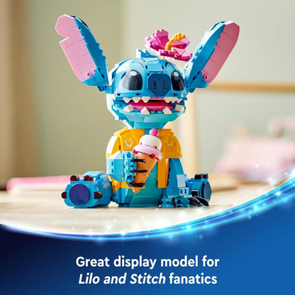 LEGO ǀ Disney Stitch, Bau- und Spielset für Kinder, Figur mit Eiswaffel, Spielzeug, kreatives Set zum Bauen, Mädchen, Jungen und alle Fans der Kinoerfolgs Lilo & Stitch 43249