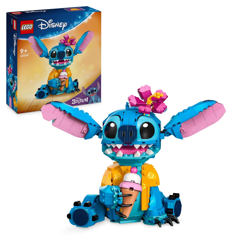 LEGO ǀ Disney Stitch, Bau- und Spielset für Kinder, Figur mit Eiswaffel, Spielzeug, kreatives Set zum Bauen, Mädchen, Jungen und alle Fans der Kinoerfolgs Lilo & Stitch 43249