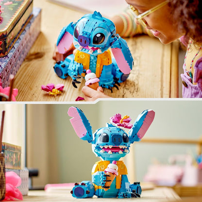 LEGO ǀ Disney Stitch, Bau- und Spielset für Kinder, Figur mit Eiswaffel, Spielzeug, kreatives Set zum Bauen, Mädchen, Jungen und alle Fans der Kinoerfolgs Lilo & Stitch 43249