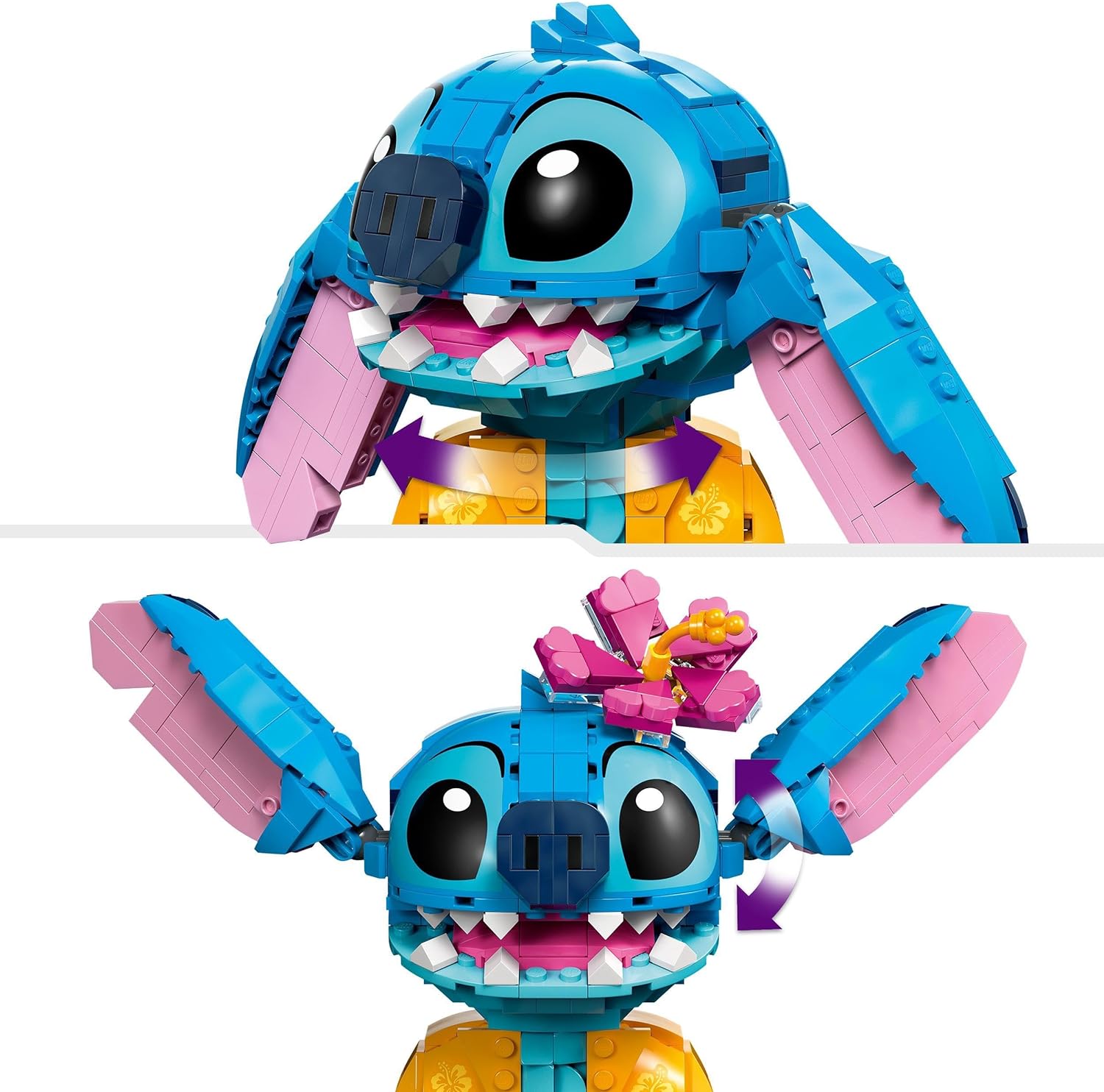 LEGO ǀ Disney Stitch, Bau- und Spielset für Kinder, Figur mit Eiswaffel, Spielzeug, kreatives Set zum Bauen, Mädchen, Jungen und alle Fans der Kinoerfolgs Lilo & Stitch 43249