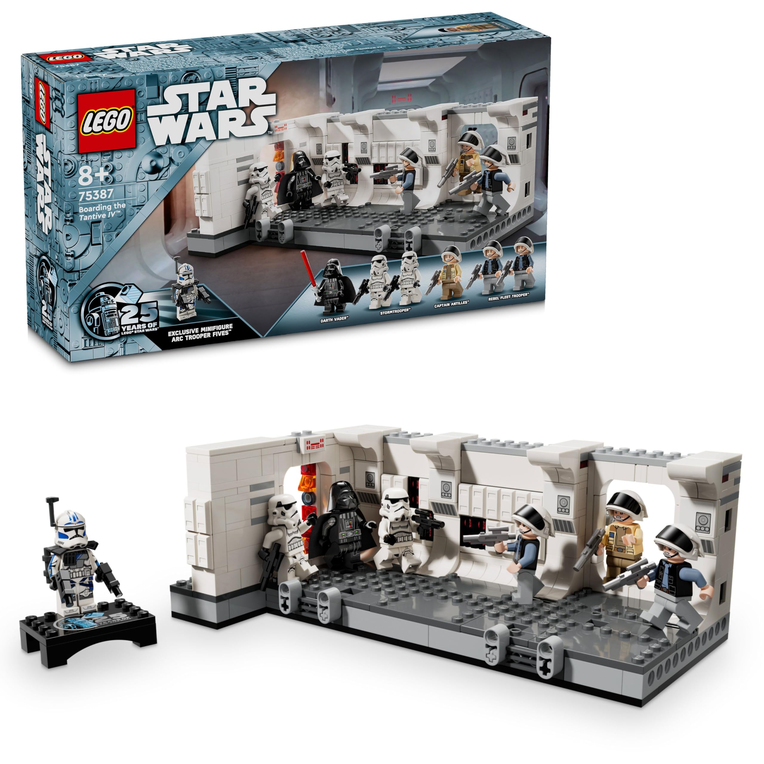 LEGO Star Wars Das Entern der Tantive IV, Bauspielzeug zum Film Eine Neue Hoffnung, Fantasy-Spielset für Kinder zum Sammeln, Geschenk-Idee für Jungen und Mädchen ab 8 Jahren sowie für Sammler 75387