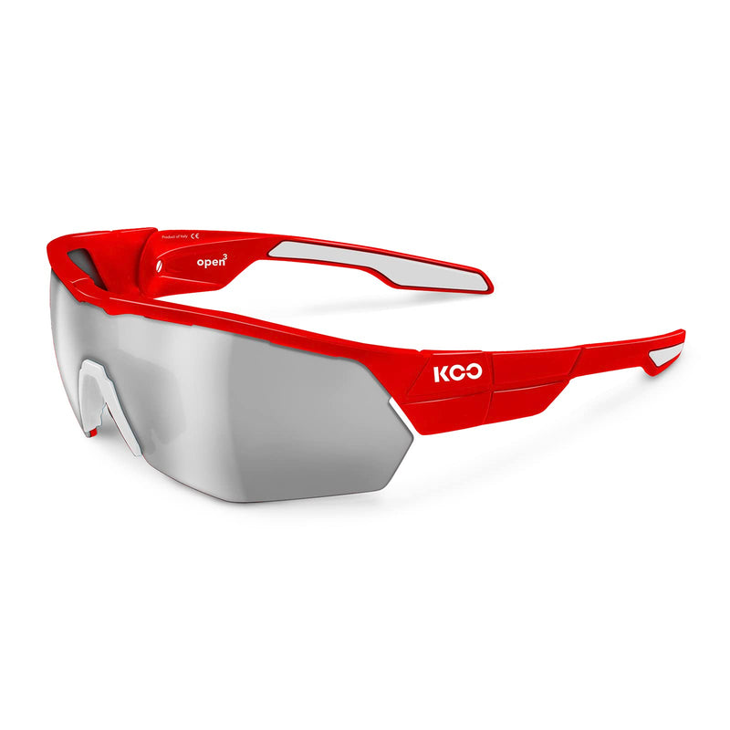 Kask P0320658 Koo Open Cube Cycling Sunglasses, Red, Medium