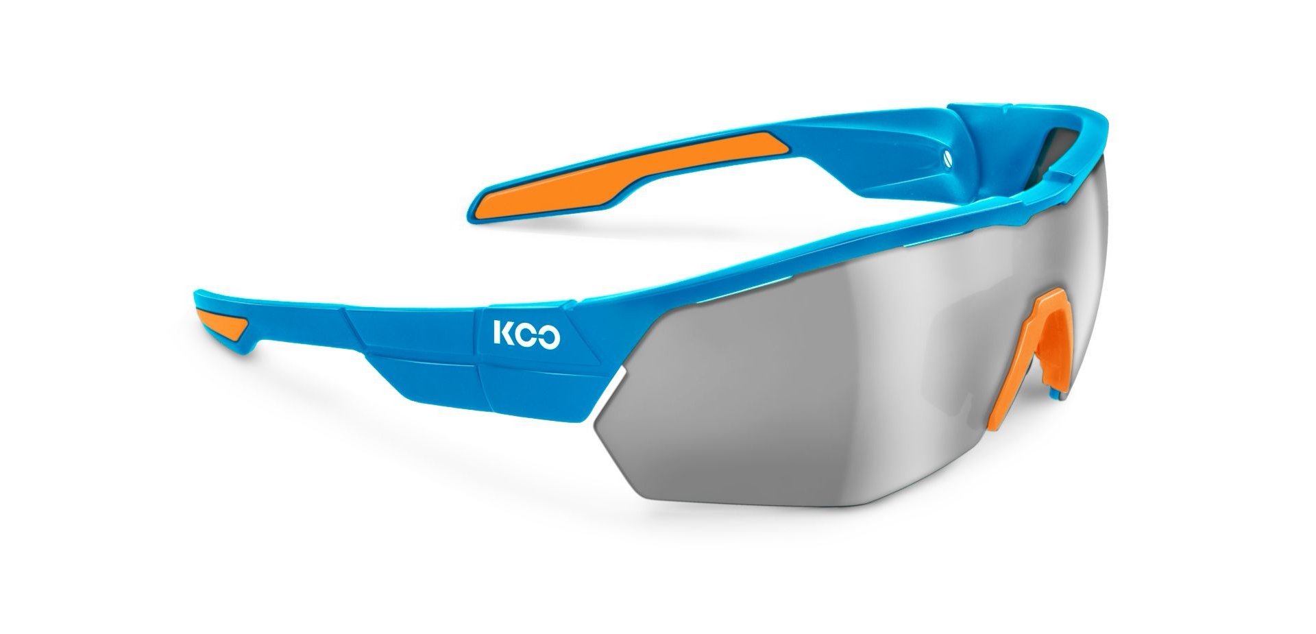 Kask P0329356 Koo Open Cube Cycling Sunglasses, Light Blue/Orange, Small